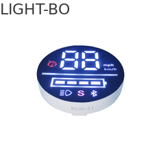 شاشة LED دائرية فائقة السطوع باللون الأبيض الفائق قطرها 35 مم للسيارات الكهربائية