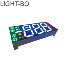 شاشة LED فائقة حمراء / صفراء / خضراء / كهرمانية ثلاثية الأرقام 17 ملم 7 أجزاء لوحدة تحكم الثلاجة