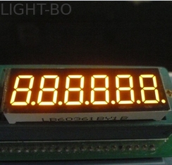 مستمرّ 6 رقم 7 قطعة alphanumeric led عرض كهرمان 0,36 بوصة