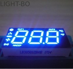 شاشة LED ملونة زرقاء اللون ، شاشة LED لثلاثة أرقام ثلاثية للثلاجة