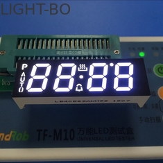 شاشة LED مخصصة باللون الأبيض الفائق ، عرض مكون من أربعة أرقام من سبعة قطاعات الأنود المشترك لمؤقت الفرن