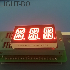 0.54 &quot;3 أرقام 14 شريحة عرض LED أبجدية رقمية فائقة باللون الأحمر LED اللون