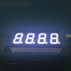 أبيض الترا 0.4 بوصة 4 أرقام 7 الجزء شاشة LED الكاثود المشترك للوحة أجهزة القياس