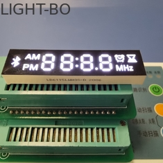 وحدة عرض LED بيضاء مخصصة مكونة من 4 أرقام 7 لشاشة بلوتوث / راديو