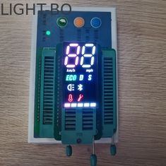 شاشة LED مزدوجة اللون مكونة من 7 قطع من نوع الأنود المشترك SMD للجهاز الكهربائي