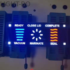 شاشة LED متعددة الألوان 7 قطاعات 30mcd SGS كاثود مشترك للمكنسة الكهربائية