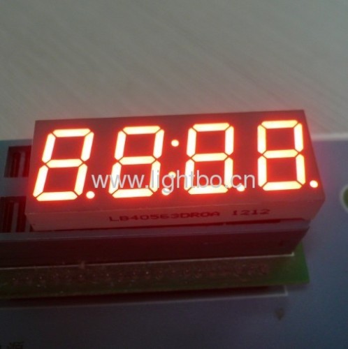 4 أرقام 0.56 بوصة الكاثود المشترك الترا مشرق الأحمر 7 الجزء شاشة LED
