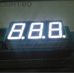شاشة LED بيضاء مكونة من ثلاثة أرقام مقاس 7.2 بوصة (0.56 &quot;) لمؤشرات درجة الحرارة / الرطوبة الرقمية