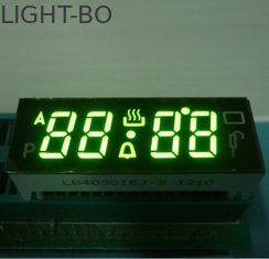 شاشة LED سوداء للوجه الرقمي ، شاشة 7 أرقام 4 أرقام مع درجة حرارة تشغيل 120C