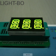 Super Amber Triple Digit 14 Segment LED Display Full بالألوان 0.56 بوصة لمؤشر رقمي