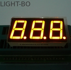 CC / CA قطبية 3digit 7 الجزء LED العرض الأنود المشترك 37.6 X 19MM البعد الخارجي