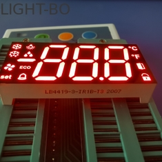 شاشة LED ثلاثية الأجزاء 100mcd 17 مم ذات 7 شرائح