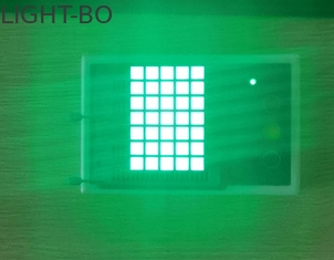 بيور جرين 200mcd 5x7 شاشة LED مصفوفة نقطية غراء شفاف
