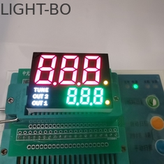 شاشة عرض LED ذات 7 شرائح بارتفاع 19 مم قالب خط مزدوج كاثود مشترك 35mcd