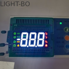 شاشة LED باللون الأبيض / الأحمر / الأصفر / الأخضر مكونة من 3 أرقام مكونة من 7 أجزاء للتحكم في درجة الحرارة