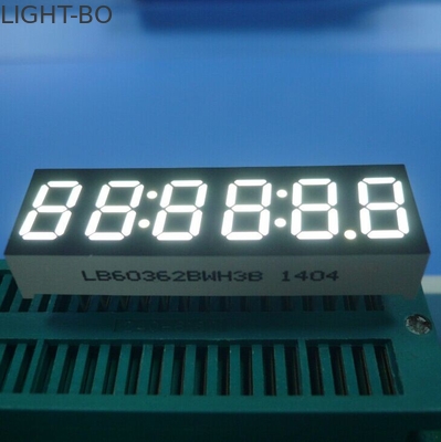 سعر جيد 6 عرض الصمام 7 أرقام الشاشة ، الترا برايت ساعة بيضاء LED دبلوماسية 0.36 بوصة الانترنت