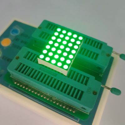 سعر جيد شاشة LED خضراء نقية من نوع 3mm 5 X 7 DOT Matrix لمؤشر ساعة المنطقة الزمنية الرقمية الانترنت