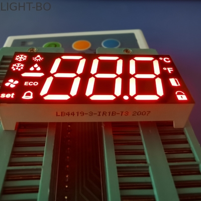 سعر جيد شاشة LED ثلاثية الأجزاء 100mcd 17 مم ذات 7 شرائح الانترنت