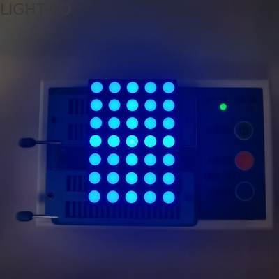 سعر جيد أزرق ساطع 14 دبابيس 635 نانومتر 100mcd 5x7 شاشة LED مصفوفة نقطية الانترنت