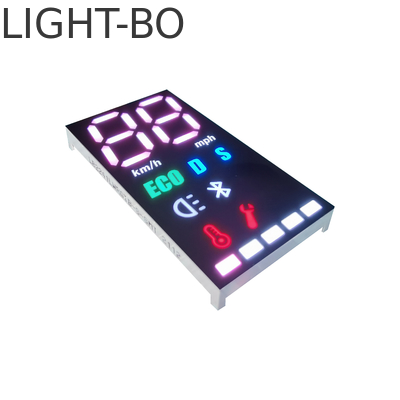 سعر جيد 35mcd متعدد الألوان سبعة شرائح LED عرض 3 أرقام 635nm للدراجات النارية الانترنت