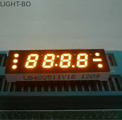 سعر جيد 0,25 بوصة أصفر four Digit 7 قطعة led ساعة عرض, إدارة وحدة دفع صغير حاليّ الانترنت