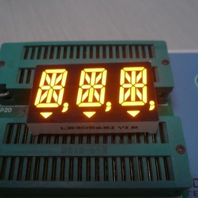 سعر جيد 0.56 بوصة 3 أرقام 14 قطعة شاشة LED Super Amber للمؤشر الرقمي متصل