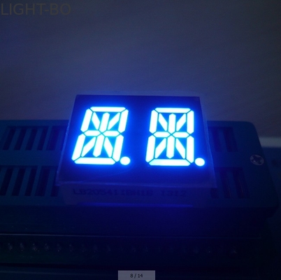 سعر جيد 0.54 "Alphanumeric LED Display Dual Digit 2 X 7 Segment Common Anode Ultra Bright Blue الانترنت