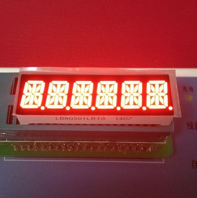 سعر جيد شاشة LED فائقة السطوع باللون الأحمر، 6 أرقام، 10 مم، 14 مقطعًا، أنود مشترك لعداد التاكسي متصل