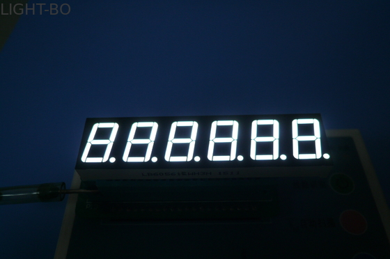 سعر جيد شاشة LED فائقة الوضوح باللون الأبيض 7 قطاعات 100mcd - 120mcd كثافة مضيئة الانترنت