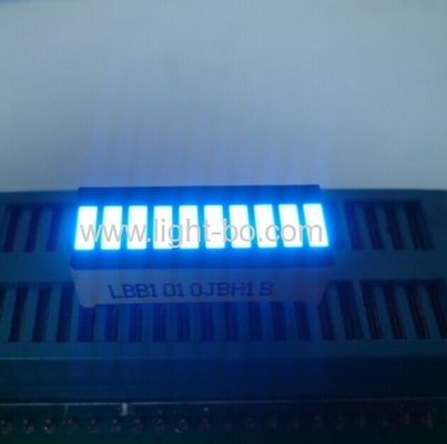 سعر جيد شريط ضوء LED ذو 10 أجزاء بالأزرق المشرق للغاية مع كثافة ضوئية 80-100mcd لمؤشرات لوحة الأجهزة متصل