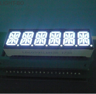 الشاشة LED ذات الستة أرقام المكونة من 14 شاشة 80-100mcd / Dice