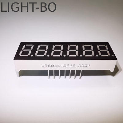 جسد بلاستيكي أحمر مشرق فائق 14 شريحة شاشة LED مع ارتفاع حرف 14.2mm