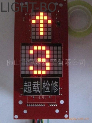 سعر جيد الكاثود الشائع 3mm Red Dot Matrix LED Display Panel قطاع LED Display للمصعد الانترنت