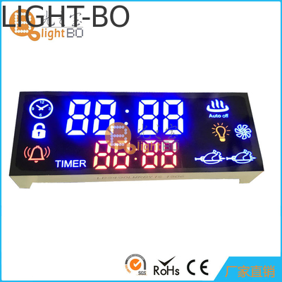 شاشة LED متعددة الألوان 8 أرقام 7 قطعة شاشة LED مخصصة للطباخ الغازي
