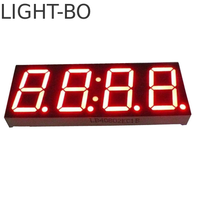 شاشة ساعة LED ذات القطبية الكاثودية الشائعة مع إطار من الألومنيوم في لون الرمادي / الأسود