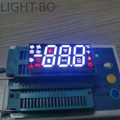 سعر جيد عرض LED متعدد الألوان 3 أرقام 7 قطعة الكاثود المشترك لمراقب الثلاجة الانترنت