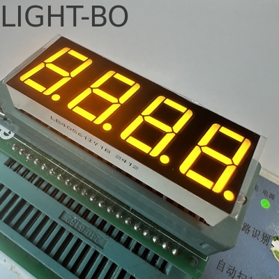 ألترا برايت أمبر 4 أرقام 14.2 ملم 7 قطعة عرض LED الأندود الشائعة لتحكم درجة الحرارة