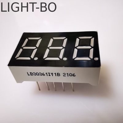 سعر جيد 7 قطاع 3 رقم 9.2mm شاشة LED بريقة للغاية أمبر الكاثود المشترك لقطب المقياس الانترنت