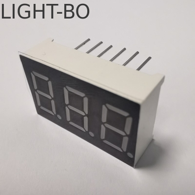 شاشة LED مشتركة من نوع Anode Super Bright Amber 7 Segment 3 Digit 9.2mm لجهاز العداد