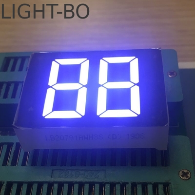 20 ملم 2 رقم 7 شريحة عرض LED عادي الأندودية اللون الأبيض لساخن المياه الرقمي
