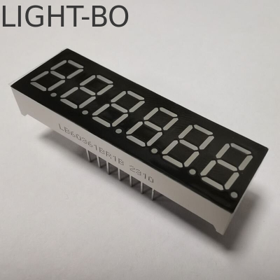 سعر جيد شاشة LED ذات 6 أرقام 0.36 بوصة ذات 7 أقسام، تستخدم على نطاق واسع في لوحة الأجهزة الانترنت