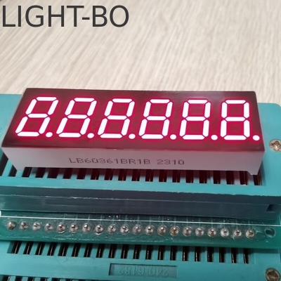 سعر جيد شاشة LED ذات 7 أجزاء حمراء فائقة الوضوح 6 أرقام 0.36 بوصة الانترنت
