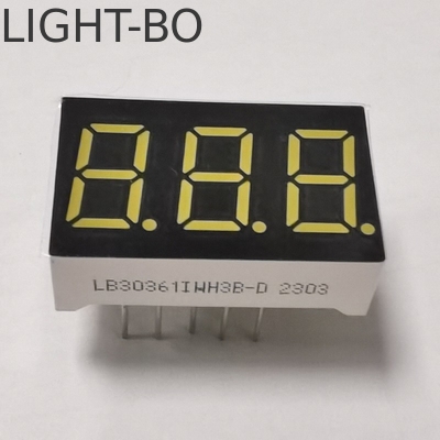 شاشة LED بيضاء مشرقة فائقة ذات 3 أرقام و 7 أقسام 0.36 