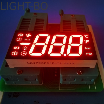 3 أرقام 7 قطعة عامة الأندود شاشة LED حمراء فائقة الوضوح لوحة التحكم في التبريد