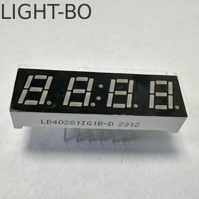 شاشة LED 7 قطعة 4 أرقام الكاثود الأخضر النقي المشترك لدرجة الحرارة والرطوبة