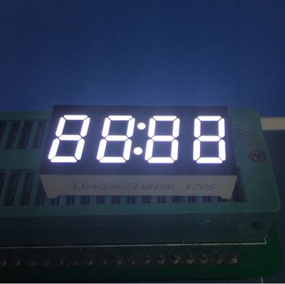 سعر جيد 0.36 بوصة عادي الأنود الأبيض المشرق 4 أرقام 7 قطعة عرض ساعة LED للتحكم في توقيت الرقمي متصل