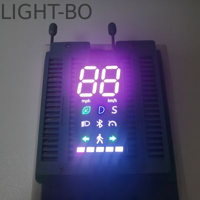 شاشة LED ذات لون ثنائي أبيض/أحمر مشرق فائق
