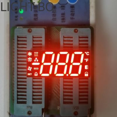 شاشة LED ذات سبعة شرائح ذات الكاثود المشترك الأحمر المشرق للغاية للتحكم في الثلاجة / المجمد