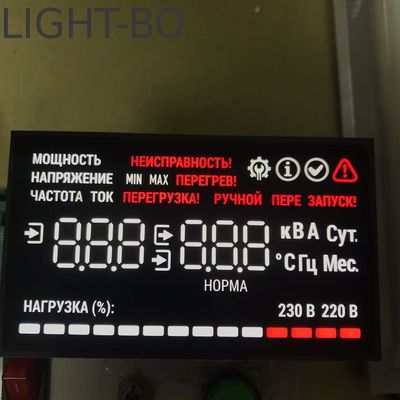 شاشة LED ذات سبعة شرائح ذات كاثود عادي لجهاز الطاقة اللاسلكي