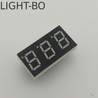 أصفر أخضر 0.4 بوصة 7 قطعة عرض LED الكاثودية المشتركة